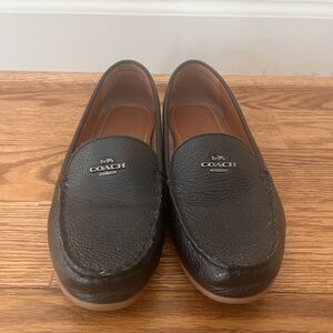 Coach Black Leather Loafers
